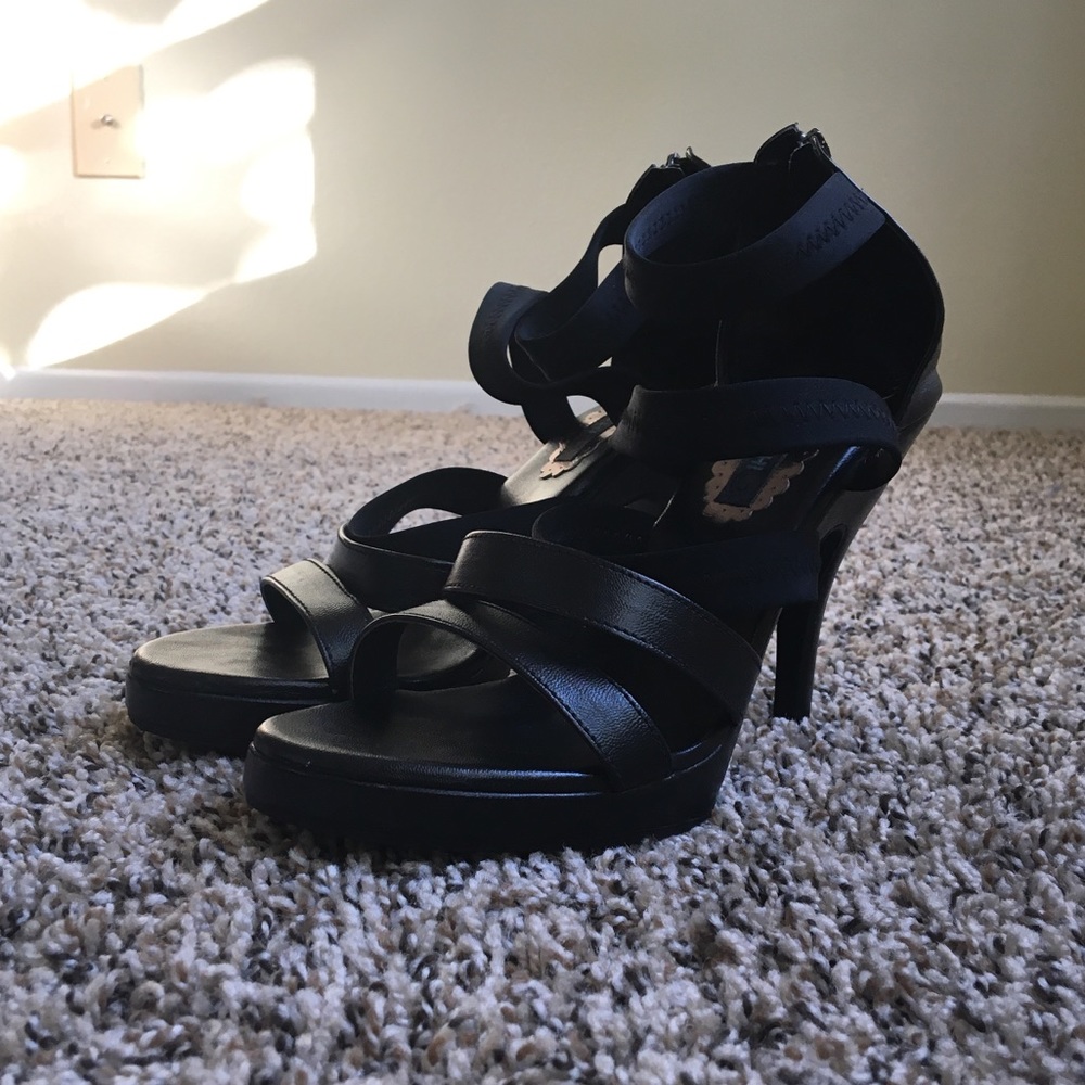 Black high heels